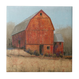 Red Barn View Tile