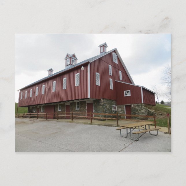 Red Barn: Westminster, MD Postcard (Front)