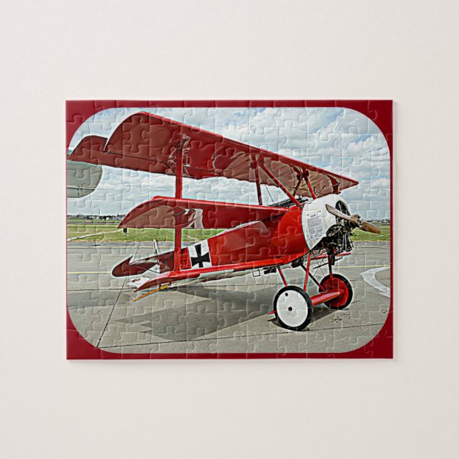 Red Baron's triplane Jigsaw Puzzle (Horizontal)
