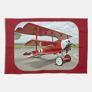 Red Baron's triplane Kitchen Towel