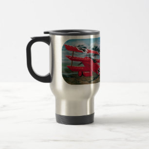 Red Baron's World War One Triplane Travel Mug