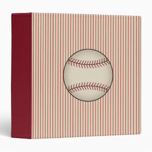Red Baseball Card Organizer Sports Binder Gift