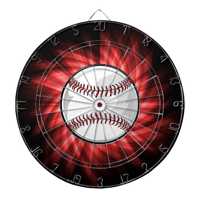 Red Baseball Dartboard (Front)