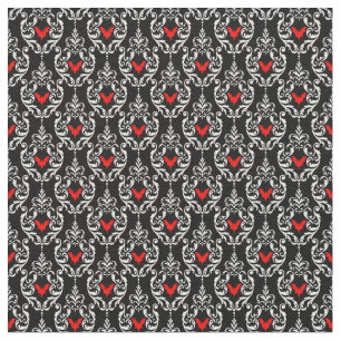 Red Bats  Fabric