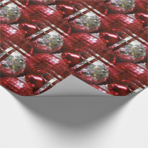 Red Baubles wrapping paper