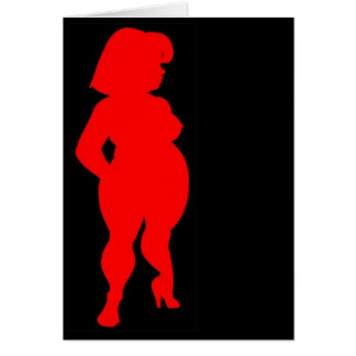 red bbw silhouette