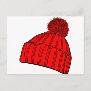 Red Beanie Postcard