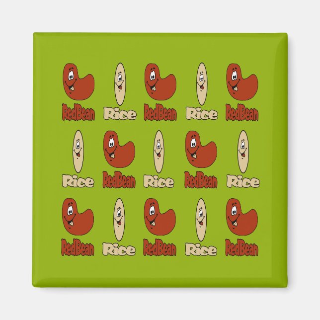 Red Beans and Rice Magnet (Front)