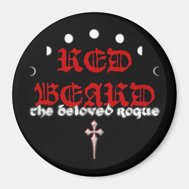 Red Beard 3 inch magnet (Front)
