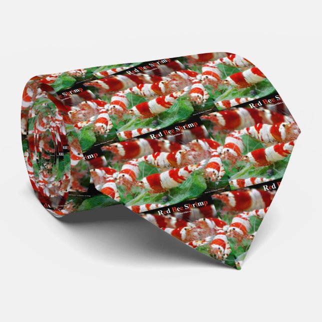 Red Bee Shrimp Tie (Rolled)