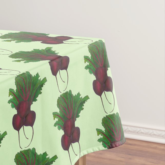 Red Beet Bunch Garden Vegetable Beetroot Foodie Tablecloth (In Situ)