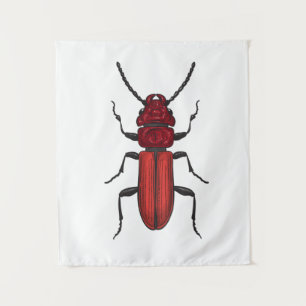 Red beetle tapestry