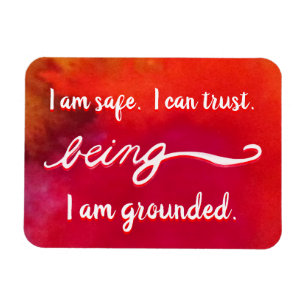 Red "Being" Root Chakra Awareness Words Magnets