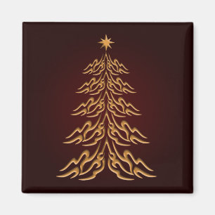 Red Bell Christmas Tree Magnet
