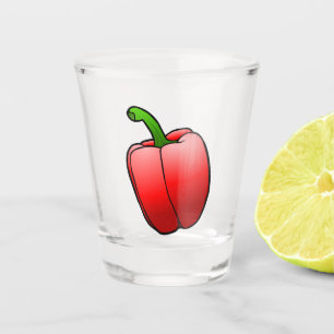 Red Bell Pepper Shot Glass
