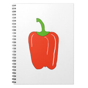 Red Bell Pepper. Whole. Notebook