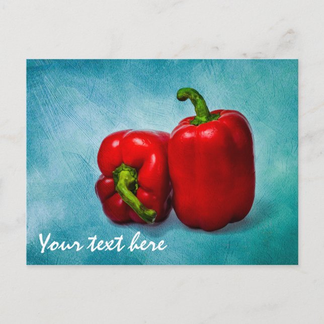 Red Bell Peppers Postcard (Front)