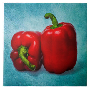 Red Bell Peppers Tile