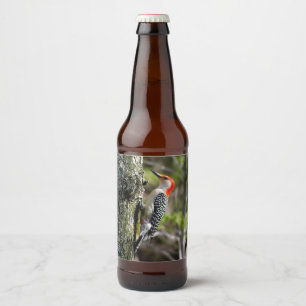 Red Bellied Woodpecker Beer Bottle Label