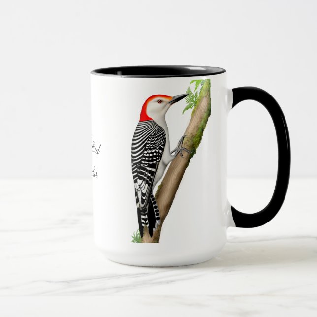 Red Bellied Woodpecker Customizable Mug (Right)