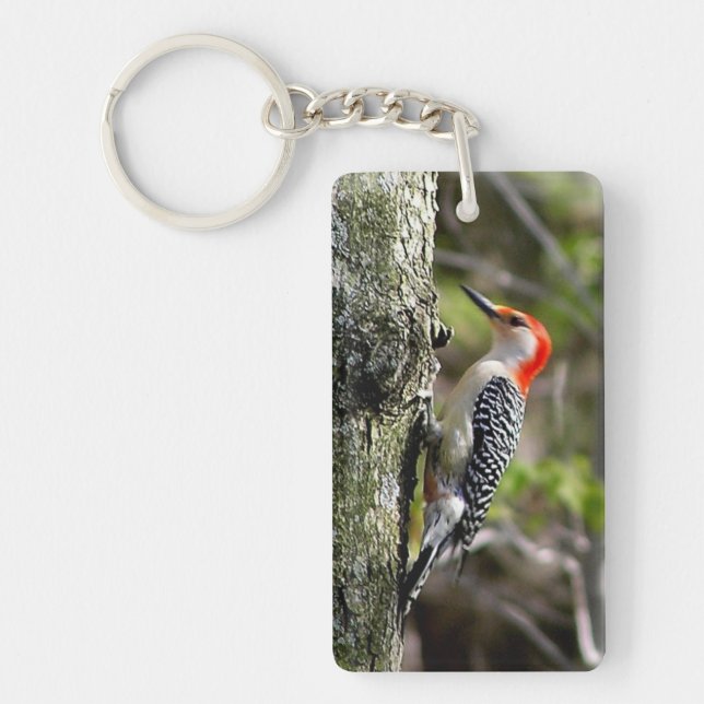 Red Bellied Woodpecker Keychain (Front)
