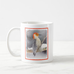 Red-Bellied Woodpecker Painting Original Bird Art Coffee Mug