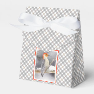 Red-Bellied Woodpecker Painting Original Bird Art Favor Box