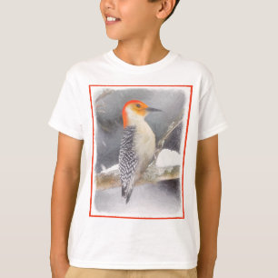 Red-Bellied Woodpecker Painting Original Bird Art T-Shirt