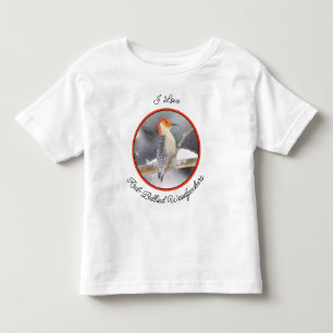 Red-Bellied Woodpecker Painting Original Bird Art Toddler T-shirt