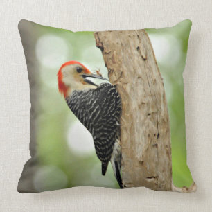 Red-Bellied Woodpecker Throw Pillow