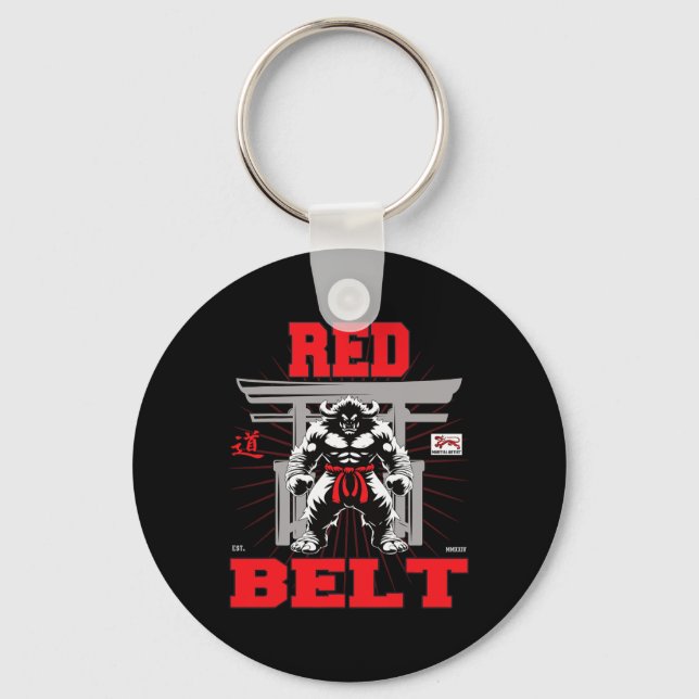 Red Belt Championship In Sight!  Keychain (Front)