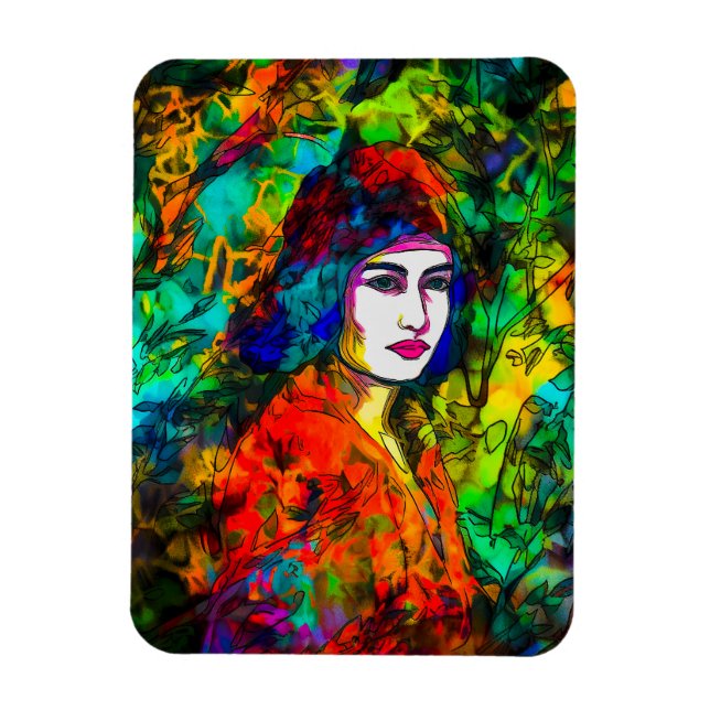 Red Beret Magnet (Vertical)