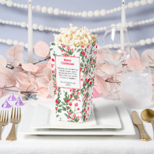 Red Berries   Heartfelt Message   Merry Christmas Favor Box