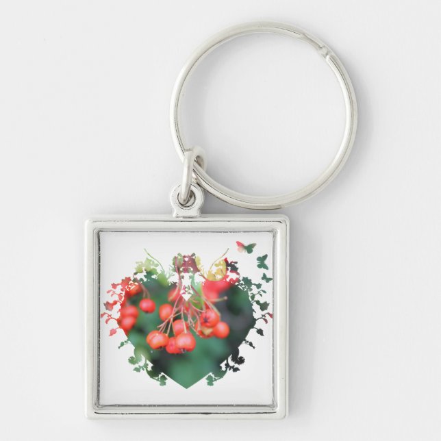 red berries keychain (Front)