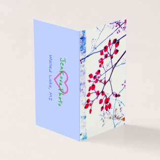RED BERRIES MINI CARDS 2x3.5 horizontal