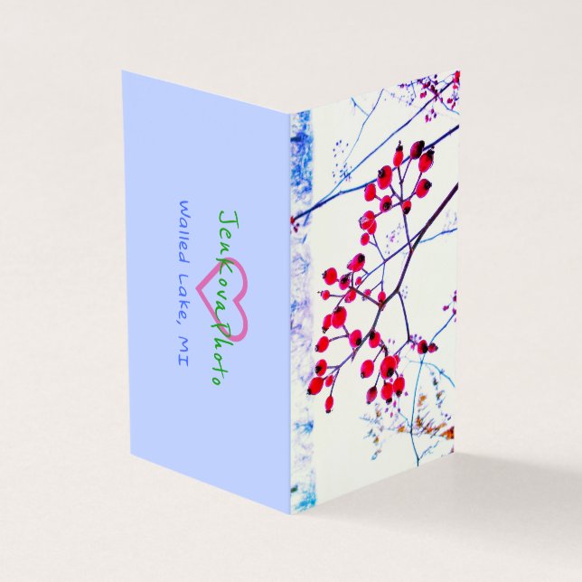 RED BERRIES MINI CARDS 2x3.5 horizontal (Outside)