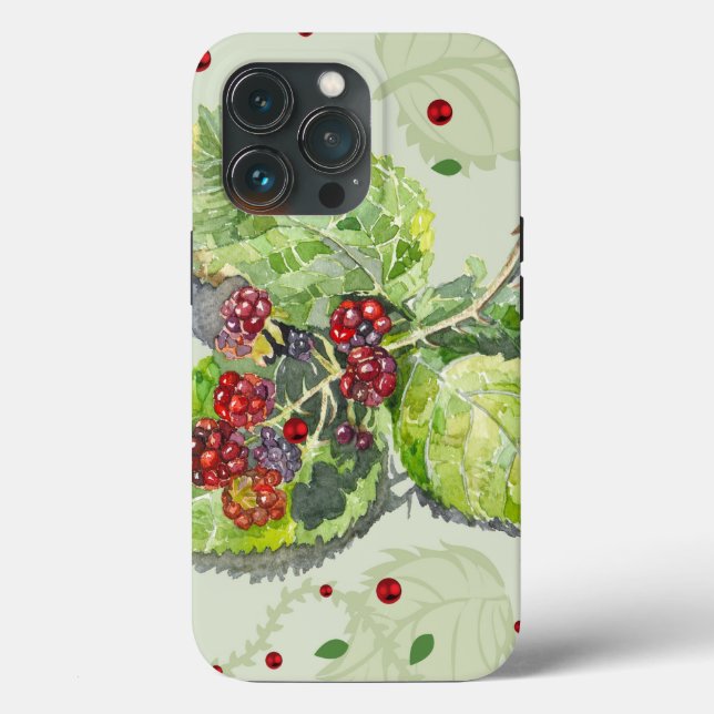 Red berries of blackberry Case-Mate iPhone case (Back)