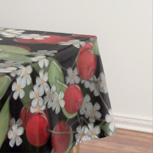 Red berries tablecloth