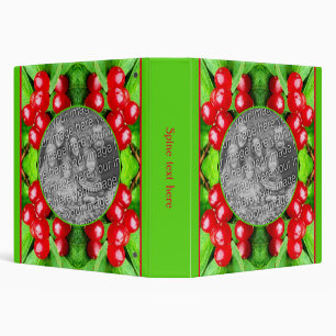 Red Berries With Raindrops Nature Add Your Photo Binder