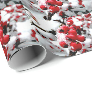 Red Berries Wrapping Paper