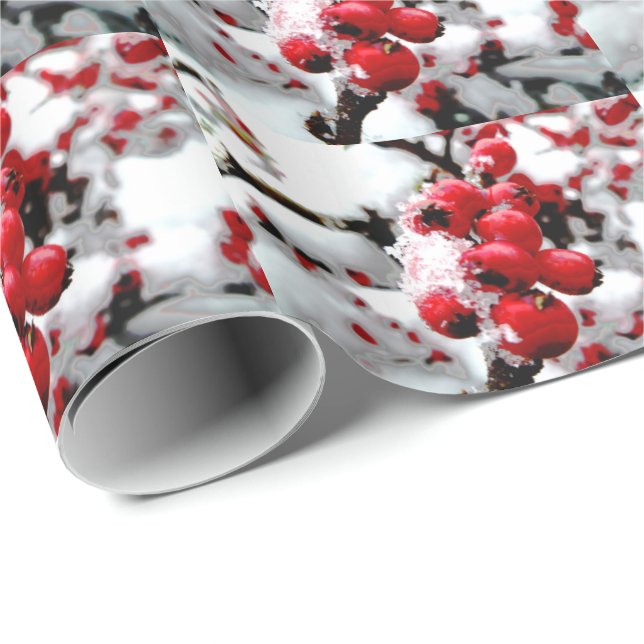 Red Berries Wrapping Paper (Roll Corner)
