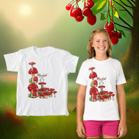 Red Berry Garden Toadstool Greenery Magic Mushroom
