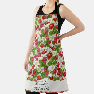 Red Berry & Pills Pharmacy Kitchen  Apron