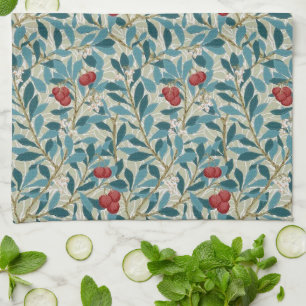 Red Berry Tree, William Morris Kitchen Towel