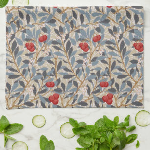 Red Berry Tree, William Morris Kitchen Towel