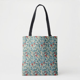 Red Berry Tree, William Morris Tote Bag