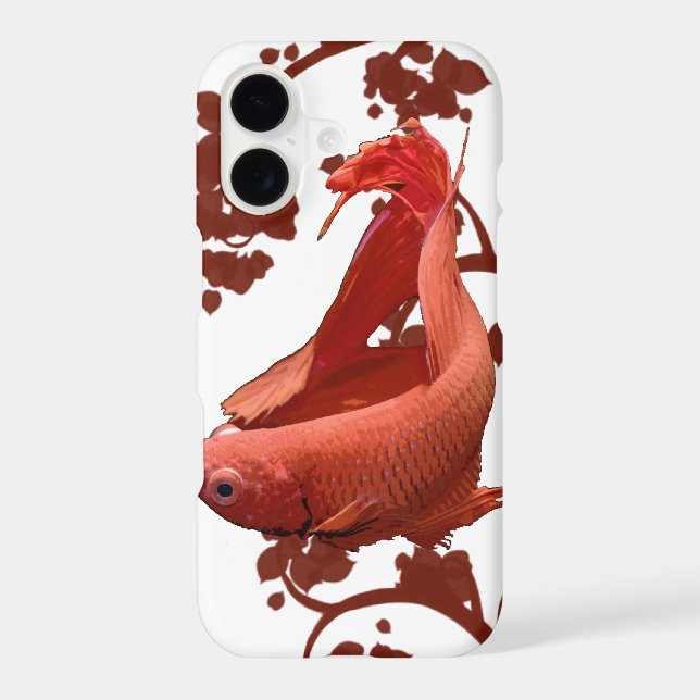 Red Betta Siamese Fighting Fish (Back)