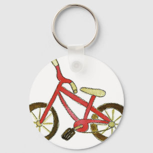 Red Bicycle Keychain