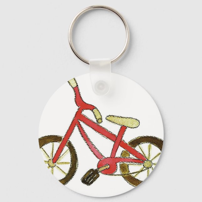 Red Bicycle Keychain (Front)