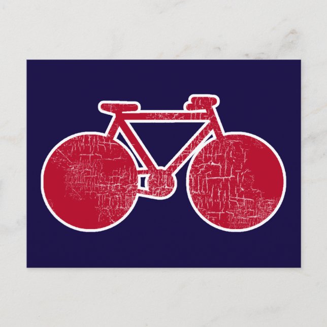 red Bicycle Postcard (Front)